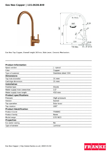 Product Sheet 115.0638.849