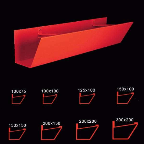 150 x 100 mm raked box gutter