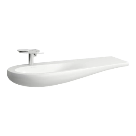 ILBAGNOALESSI - Heldekkende servant, hylle til høyre 1200mm x 500mm x 165 mm