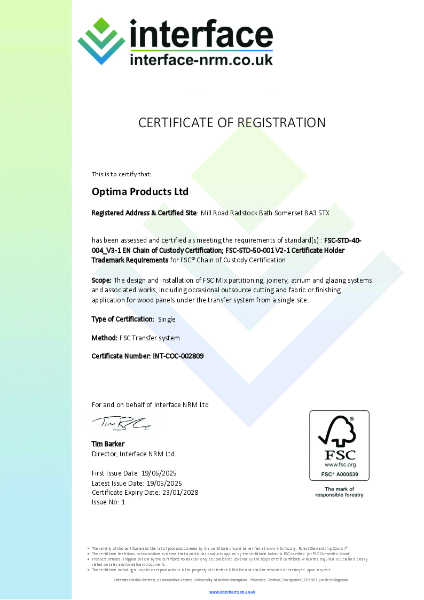 FSC Chain of Custody Certification