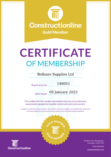 Constructionline Gold Certificate
