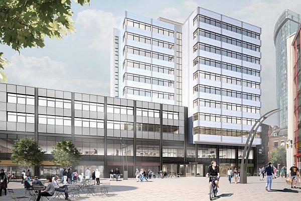 Armourshield Roller Shutters at Albany House in Birmingham