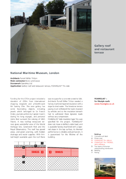 Insulating Gallery Roof and Restaurant Terrace - Case Study