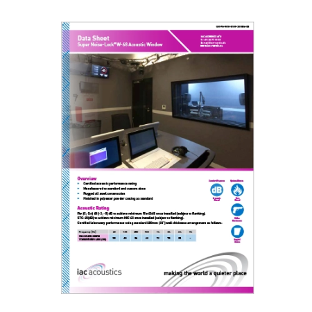 Super-Noise Lock W-68 datasheet