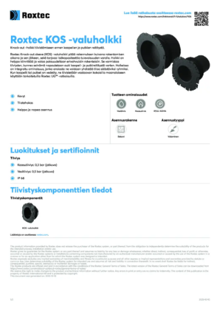 Esite - Roxtec knockout sleeve