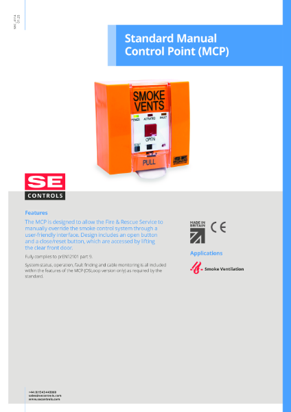 Standard Manual Control Point (MCP)