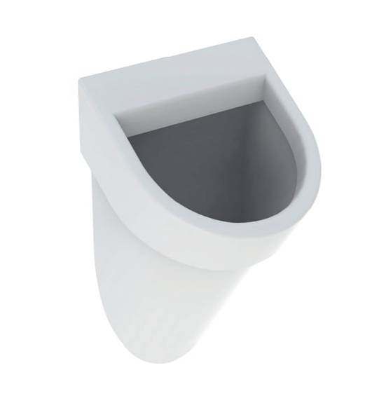 Geberit Flow urinal, inlet from the rear, outlet to the rear - Urinal