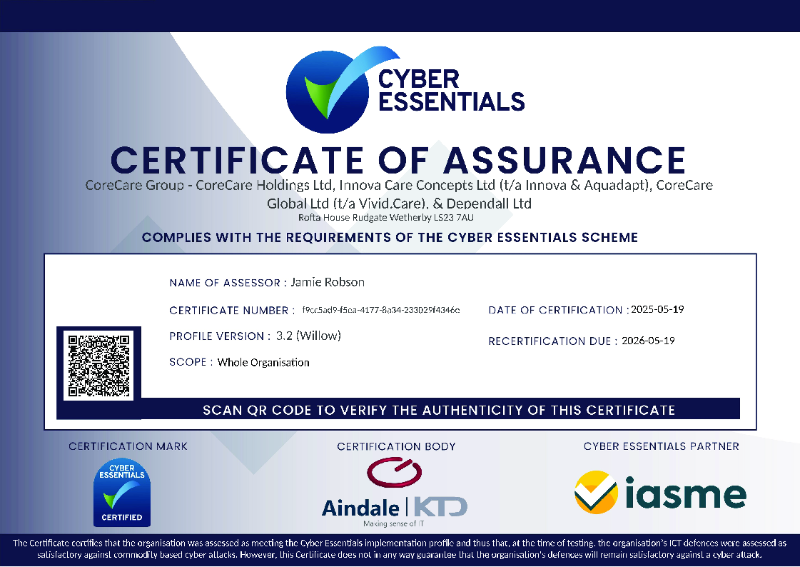 Certificate Of Assurance