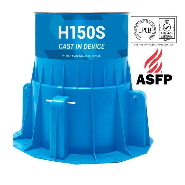 150mm Sure Snap Cast in Fire Collar - Fire Collar