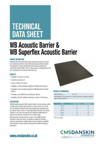 CMS Danskin Acoustics WB Acoustic Barriers