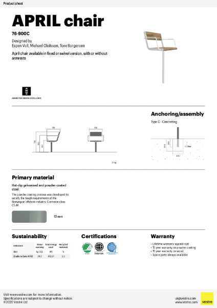 APRIL Chair - 76-900C