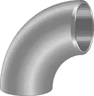 Teollisuus - Teräskäyrä Hitsattu EN 10253-2 219,1x4,5 90 P235GH TC1 1,5D
