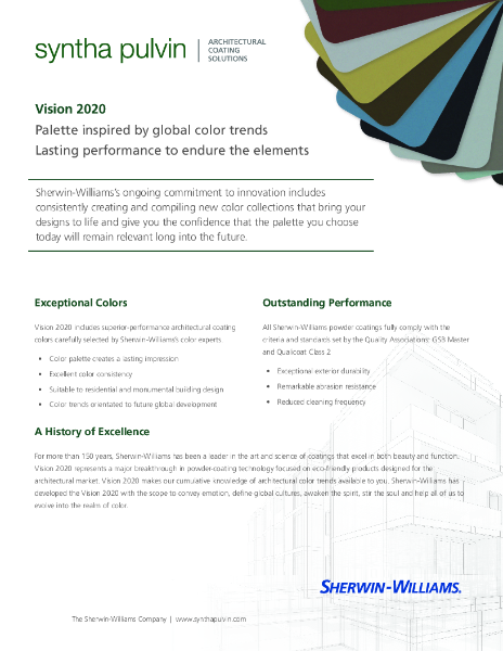 Sell Sheet Vision2020