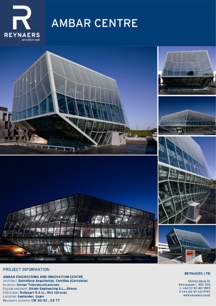 Case Study: Ambar Centre, featuring CW 50 aluminium curtain wall