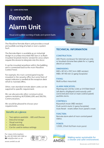 Remote Alarm Unit