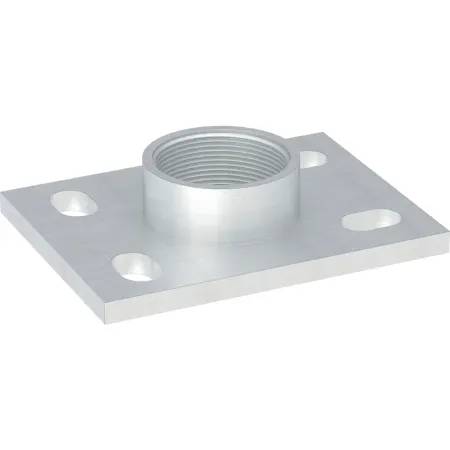 Geberit Base Plate, Square, Four-Hole, With Threaded Socket G