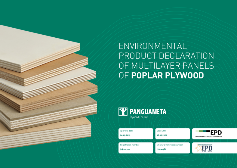 Environmental Product Declaration of Poplar Plywood