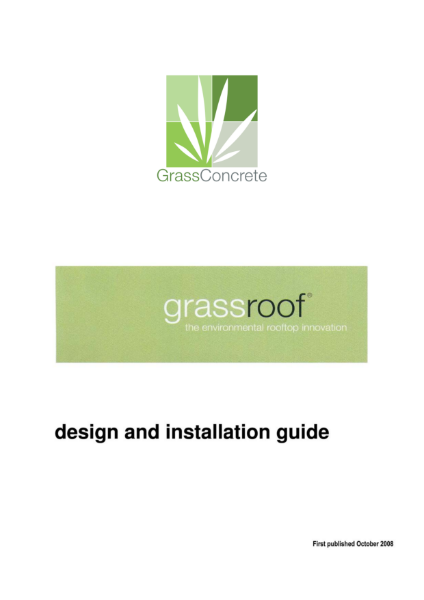 Grassroof Design Installation Guide