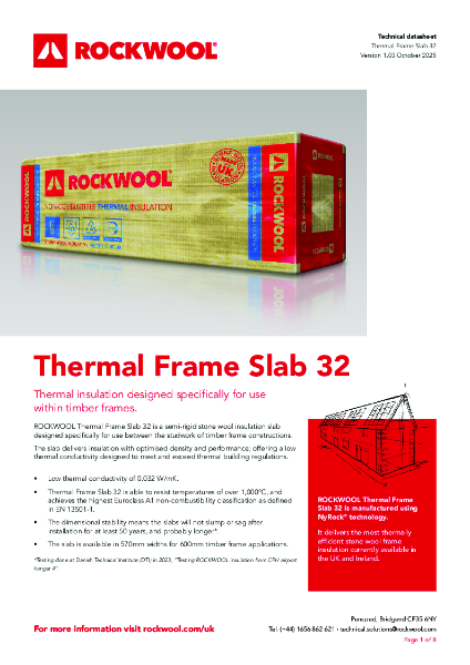 Thermal Frame Slab 32 - Datasheet