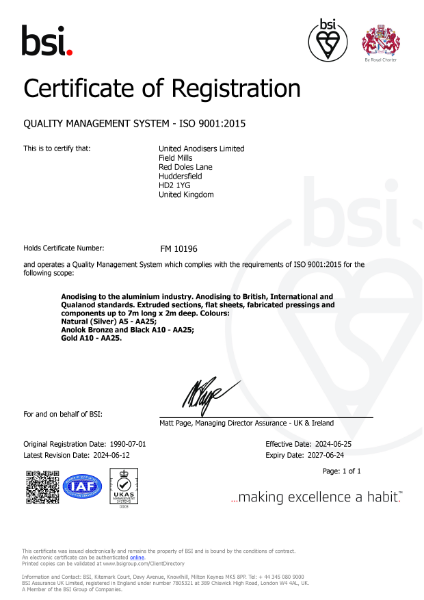 Quality Management System - ISO 9001:2015