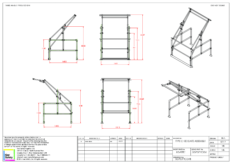 Kee Gate® Type C Pallet Gate Assembly