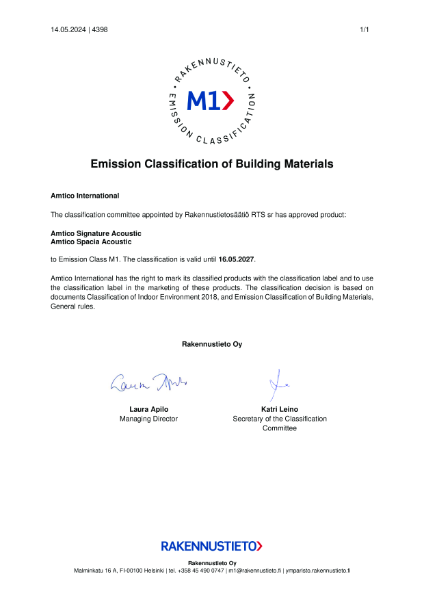 M1 emission classification