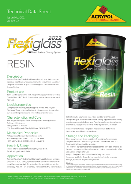 FLEXIGLASS-RESIN-TDS