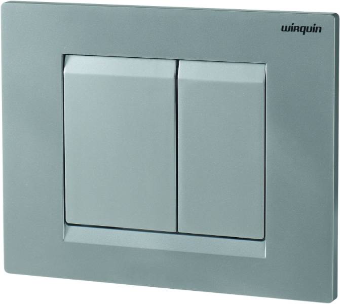 MATT CHROME ESSENTIAL CONTROL PLATE  - WC Flush Plate