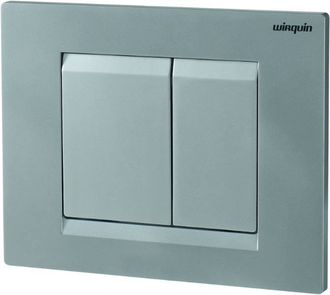MATT CHROME ESSENTIAL CONTROL PLATE - WC Flush Plate