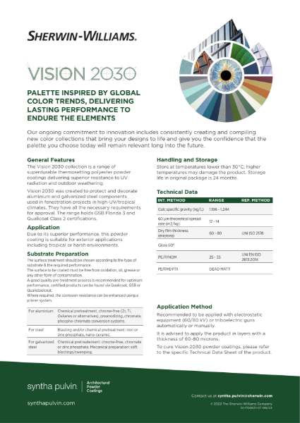 Syntha Pulvin Vision 2030 - Datasheet
