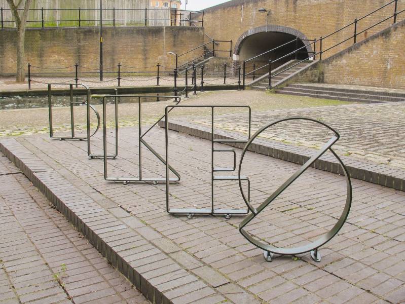 Letterform Cycle Stand
