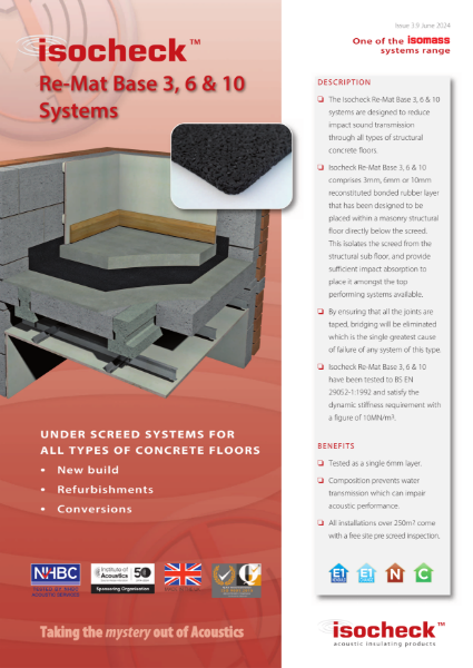 Isocheck ReMat Base 3, 6 & 10 - Data Sheet - R3.9
