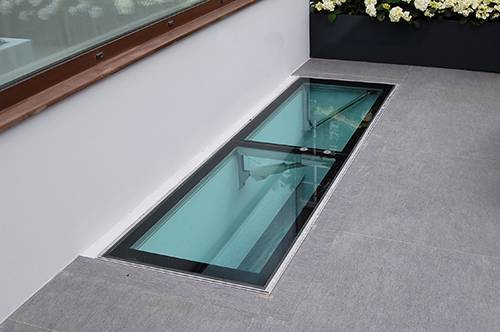 Walk on Glass Access Hatch - London Building