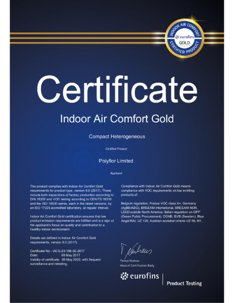 Indoor Air Comfort Gold