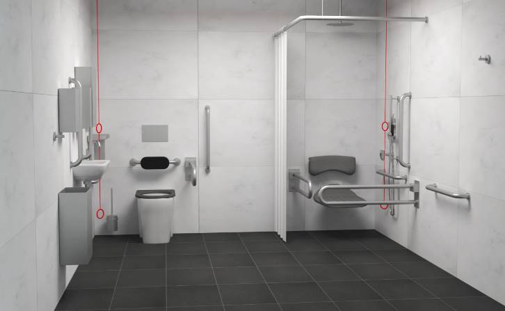 BC5085-CBFC Flanged Combined Doc M  Set – Back to Wall Toilet