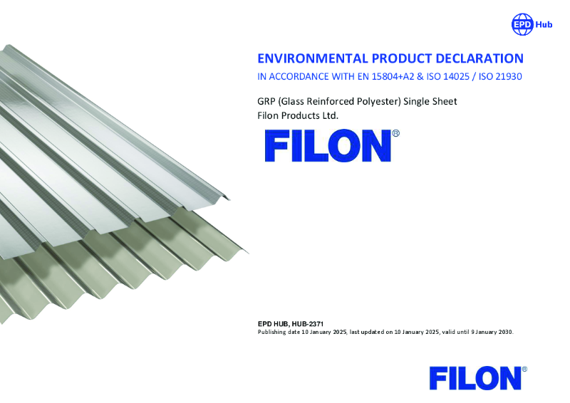 ENVIRONMENTAL PRODUCT DECLARATION - Single Skin