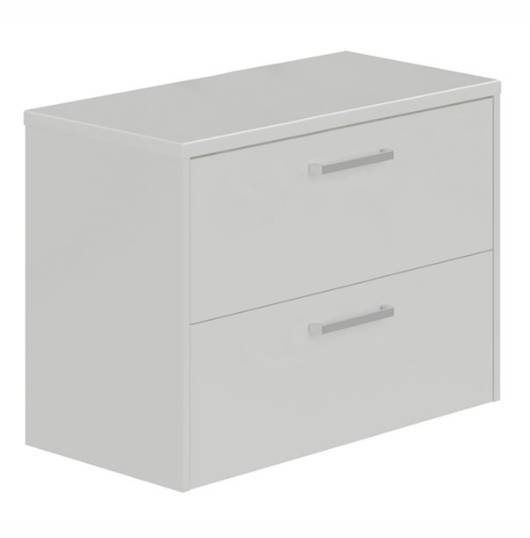 Zara 80cm 2 Drawer Wall Hung Vanity Basin Unit - Vanity Unit