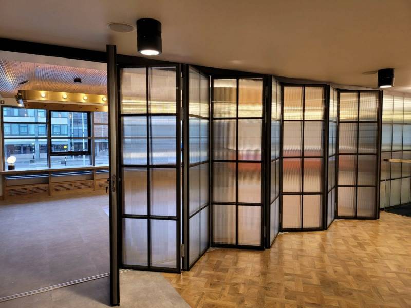 Belgrade Theatre Coventry - MG500 Crittall Glazed Sliding Folding Partitions