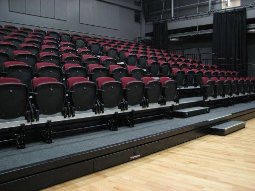 Retractable Seating With Integra Chairs And End Aisles