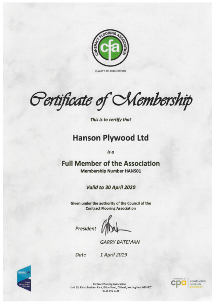 CFA Certificate of Membership