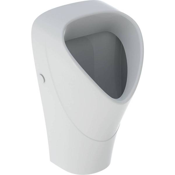 Selnova Urinal, Trigonal, Inlet from the Rear, Outlet to the Rear or Downwards