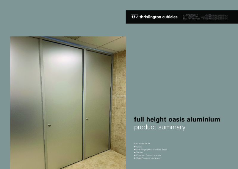 Full Height Oasis Aluminium-Product Summary-Thrislington