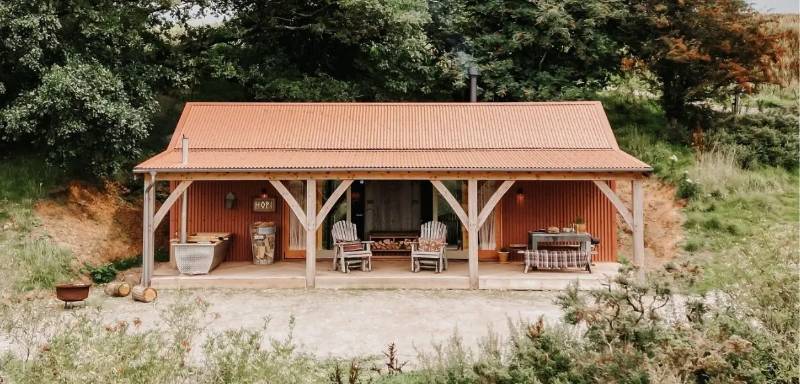 Eco-Friendly Cabins in Devon with Corrugated Roofing & Cladding