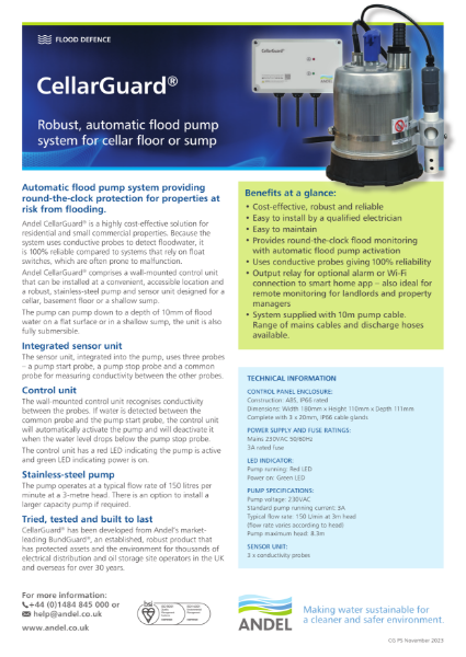 Celler Guard Data Sheet