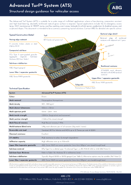 Advanced Turf Technical Notes