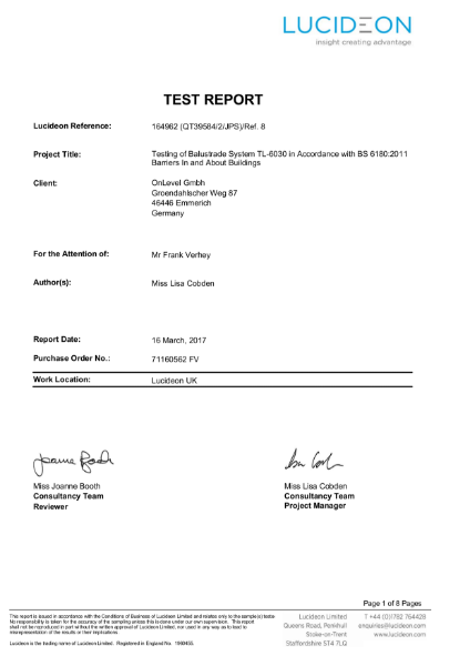 LUCIDEON TL-6030 Test Report