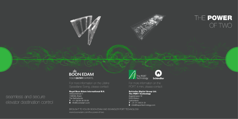Speendlane ENG & Schindler Integration - elevator destination control