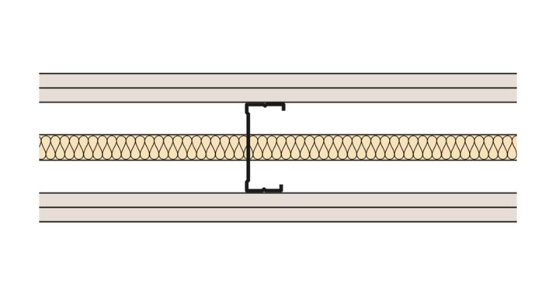 Siniat Single Frame Metal Stud Partition CS90R(400)-215St-25G - Metal Stud Partitioning
