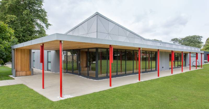 St George's School in Edinburgh featuring EQUITONE facade materials