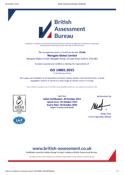 ISO 14001 Environmental Management Systems